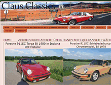 Tablet Screenshot of clausclassics.com